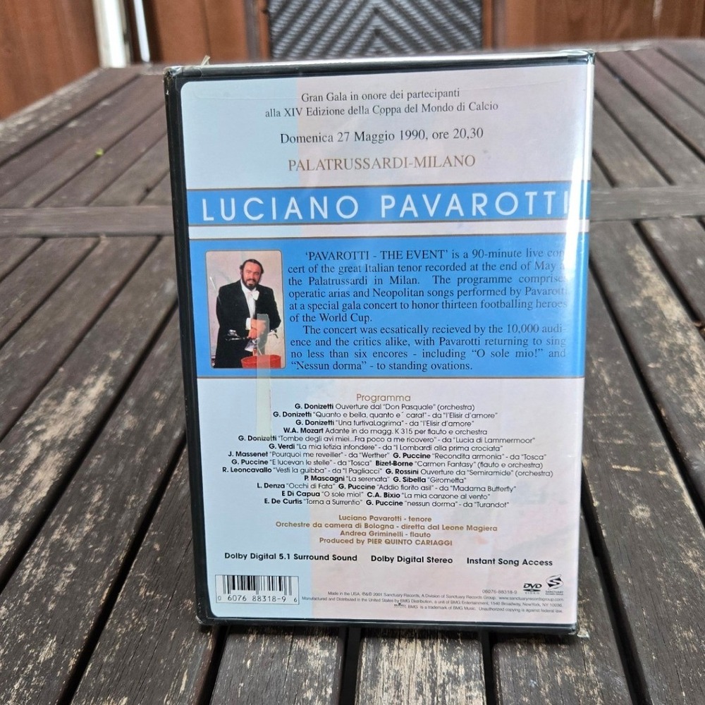 Sanctuary Records Group | Media | Luciano Pavarotti The Event World Cup ...